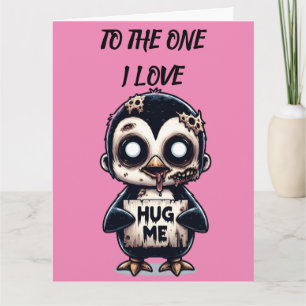 Tarjeta Hug Me Penguin