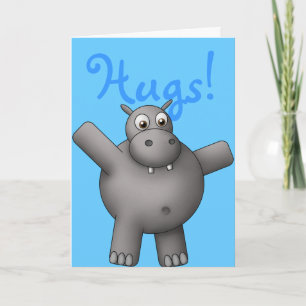 Tarjeta Huggable Hippo Card
