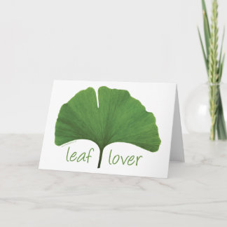 Tarjeta Hugger de árbol de leaf.