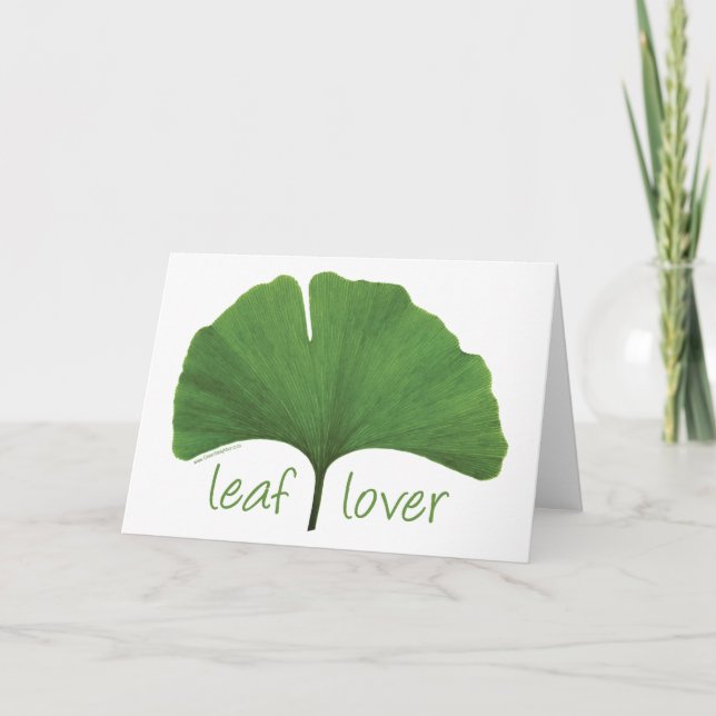 Tarjeta Hugger de árbol de leaf. (Anverso)