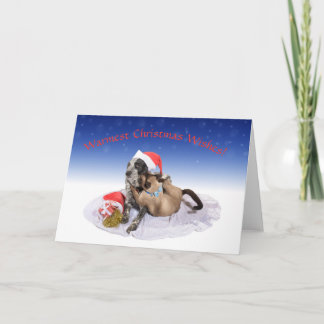 Tarjeta Huggy Navidades