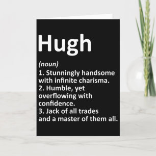 Tarjeta Hugh Definition Personalizada Nombre Gracioso Cump