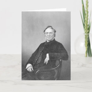 Tarjeta Hugh reverendo Stowell, grabado por D.J. Pound
