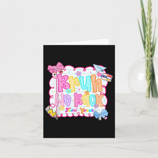 Tarjeta Hugvyn De Vuelta A La Escuela..................... (Anverso)