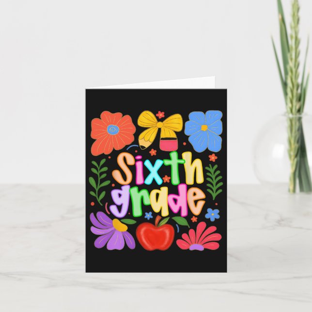 Tarjeta Hugvyn De Vuelta Al Sexto Grado Del Profesor De Pr (Anverso)