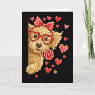 Tarjeta Hugvyn Goldendoodle San Valentín Doodle Mamá Coque