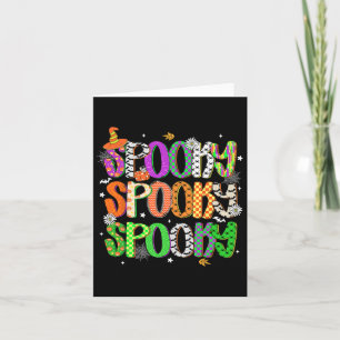 Tarjeta Hugvyn Halloween Spooky Temporada Preppy Halloween