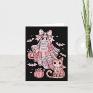 Tarjeta Hugvyn Patchwork Halloween Ghos rosa