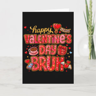 Tarjeta Hugvyn San Valentín Divertido Bruh Chicos Chicas P