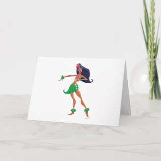 Tarjeta Hula Chica Notecard
