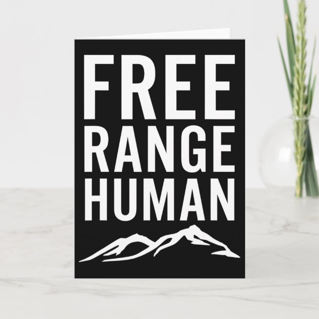Tarjeta Humano de Rango Libre Caminata Campamento Escalada (Anverso)