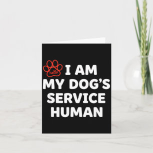 Tarjeta Humano de Servicio Canino, Soy el Humano de Servic