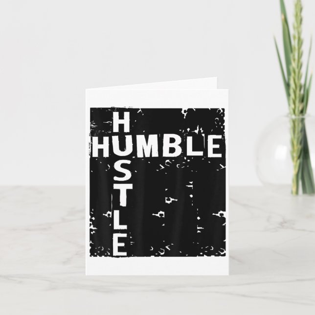 Tarjeta Humble Hustle Insrational Motivational Entrepreneu (Anverso)