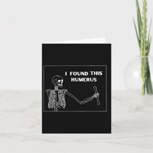 Tarjeta Humerus Skeleton - Universidad Fun Halloween