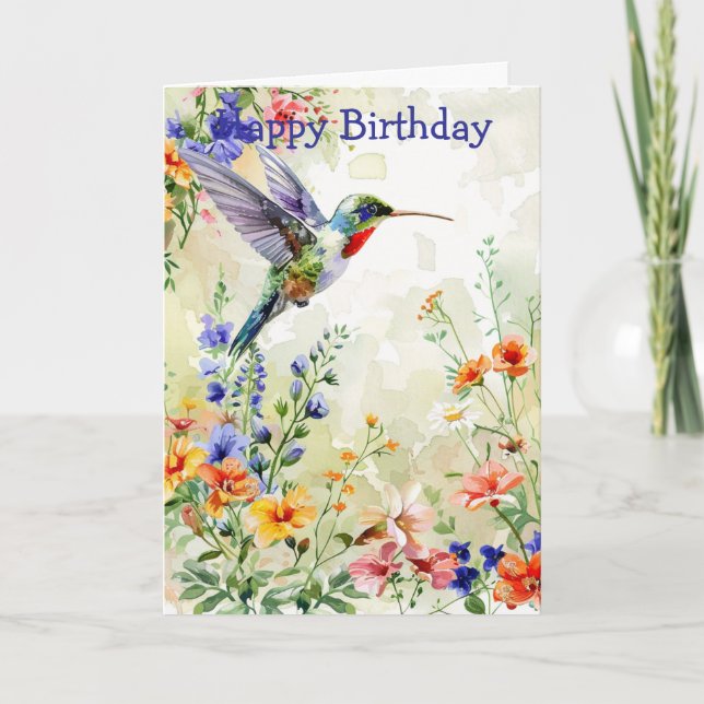 Tarjeta Hummingbird (Anverso)