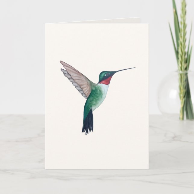 Tarjeta Hummingbird con aguijón (Anverso)
