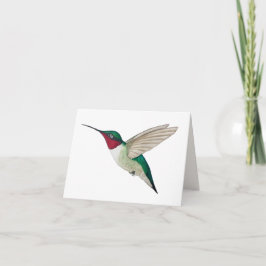 Tarjeta Hummingbird con aguijón