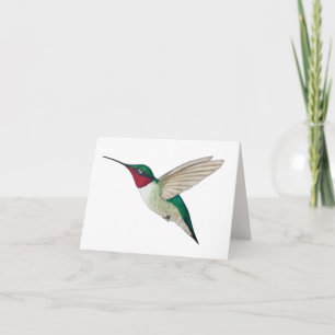 Tarjeta Hummingbird con aguijón