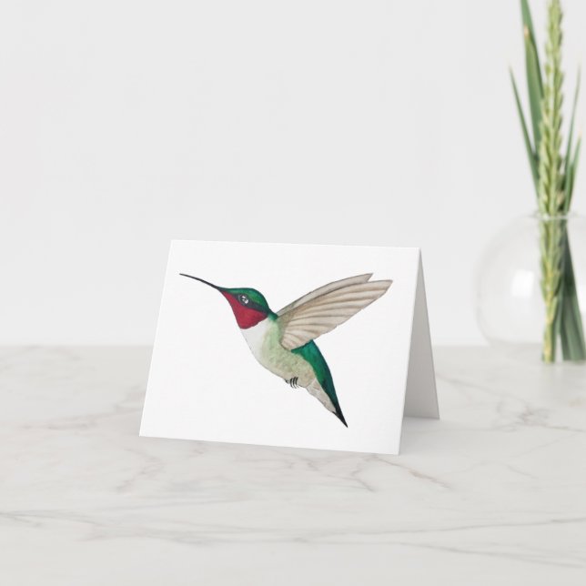 Tarjeta Hummingbird con aguijón (Anverso)