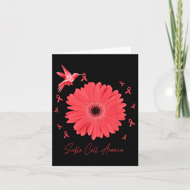 Tarjeta Hummingbird Daisy Lupus Warrior (Anverso)