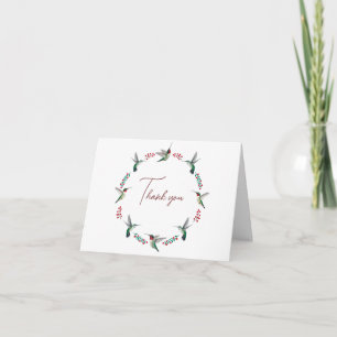 Tarjeta Hummingbird Gracias