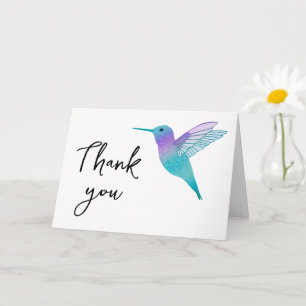 Tarjeta Hummingbird Gracias