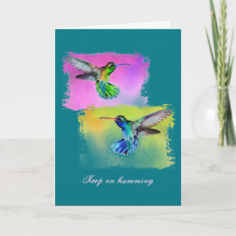 Tarjeta Hummingbird inspiradora