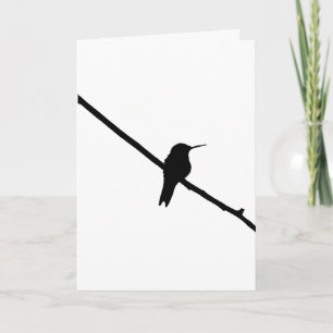 Tarjeta Hummingbird Silhouette