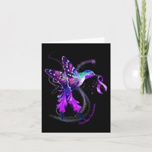 Tarjeta Hummingbird Sostener Conciencia sobre la sobredosi