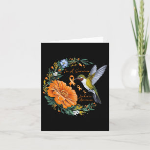 Tarjeta Hummingbird Sunflower Soy un sobreviviente de guer