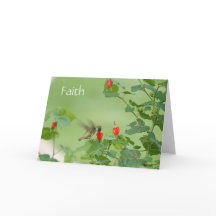 Hummingbird w verse (Luke 1:37) Simpatía