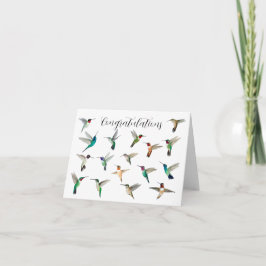 Tarjeta Hummingbirds of North America Felicitaciones