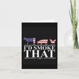 Tarjeta Humo Que La Carne Pitmaster Grill Regalo Funny Bbq