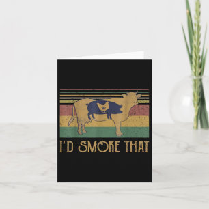 Tarjeta Humo Que Vintage Funny Bbq Grilling Fiesta