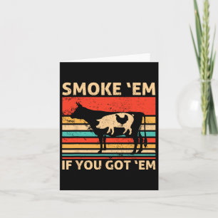 Tarjeta Humo Retro Si Me Entiendes Carne O Pollo M