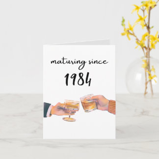 Tarjeta humor adulto del antiguo cumpleaños divertido