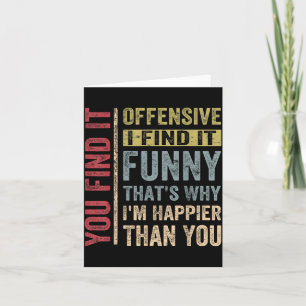 Tarjeta Humor adulto divertido sarcástico ofensivo feliz