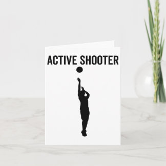 Tarjeta Humor agudo deportivo divertido de Shooter Sketll 