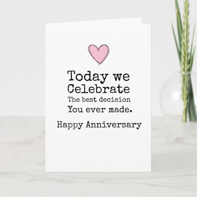 Tarjeta Humor Aniversario (Anverso)
