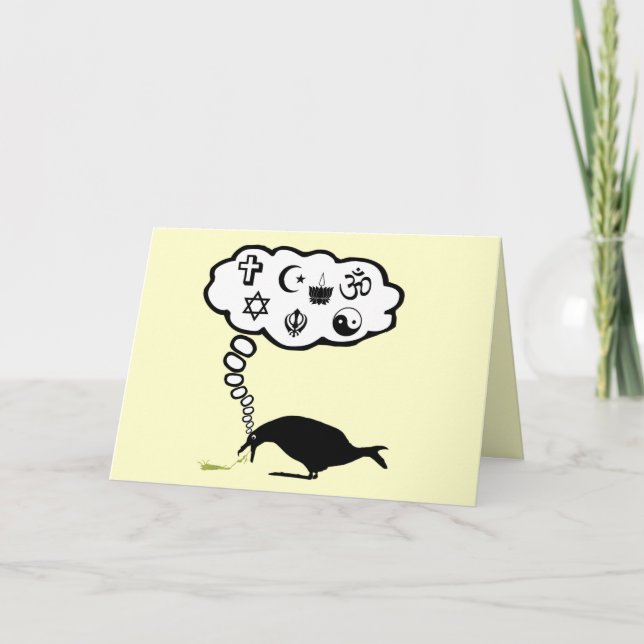 Tarjeta Humor ateo (Anverso)