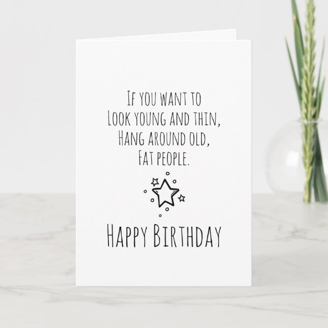 Tarjeta Humor Cumpleaños (Anverso)