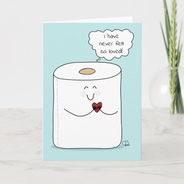 Tarjeta Humor De Aliento, Virus Covid 19, Papel De Aseo (Anverso)