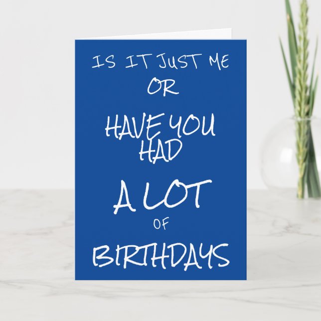 TARJETA **HUMOR DE AMISTAD** PARA "TODOS" ESOS CUMPLEAÑOS! (Anverso)