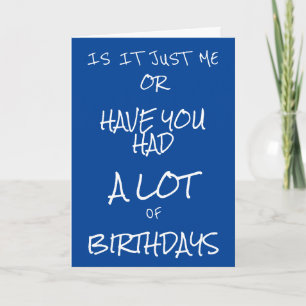 TARJETA **HUMOR DE AMISTAD** PARA "TODOS" ESOS CUMPLEAÑOS!