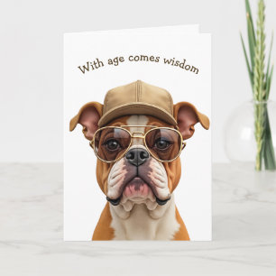 Tarjeta Humor de Bulldog de cumpleaños