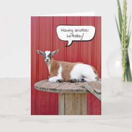 Tarjeta Humor de cabra para envejecer