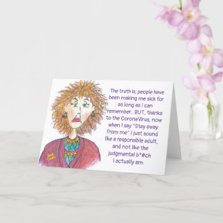 Tarjeta Humor de coronaVirus