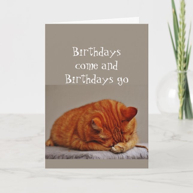 Tarjeta Humor de cumpleaños 100 por el repugnante gato de  (Anverso)