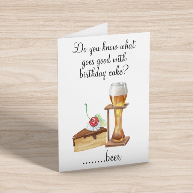 Tarjeta Humor de cumpleaños Beer Beer Beer Beer Lover (Subido por el creador)