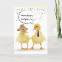 Humor de cumpleaños con ducklings